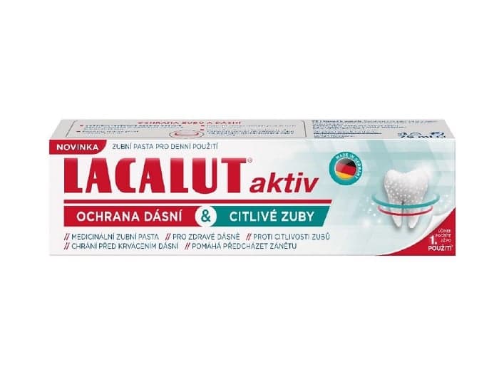 Lacalut Aktiv ochrana dásní & citlivé zuby, zubní pasta 75ml