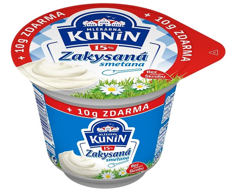 Mlékárna Kunín Smetana zakysaná 15%