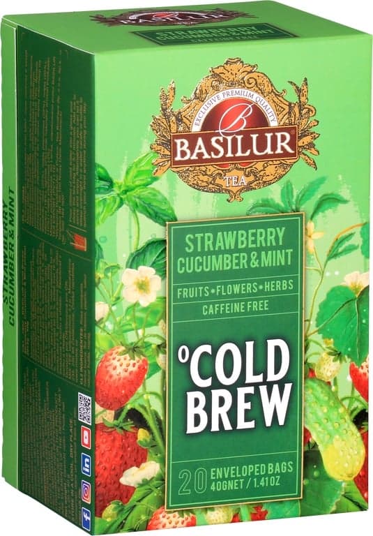Basilur Cold Brew Strawberry Cucumber & Mint