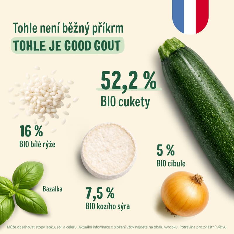 Good Gout BIO Cuketové rizoto s kozím sýrem