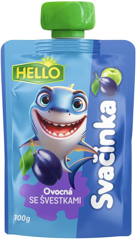 Hello Fruit snack with plums