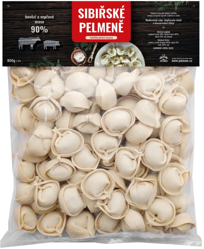 Pelmen Siberian pelmeni with beef and pork