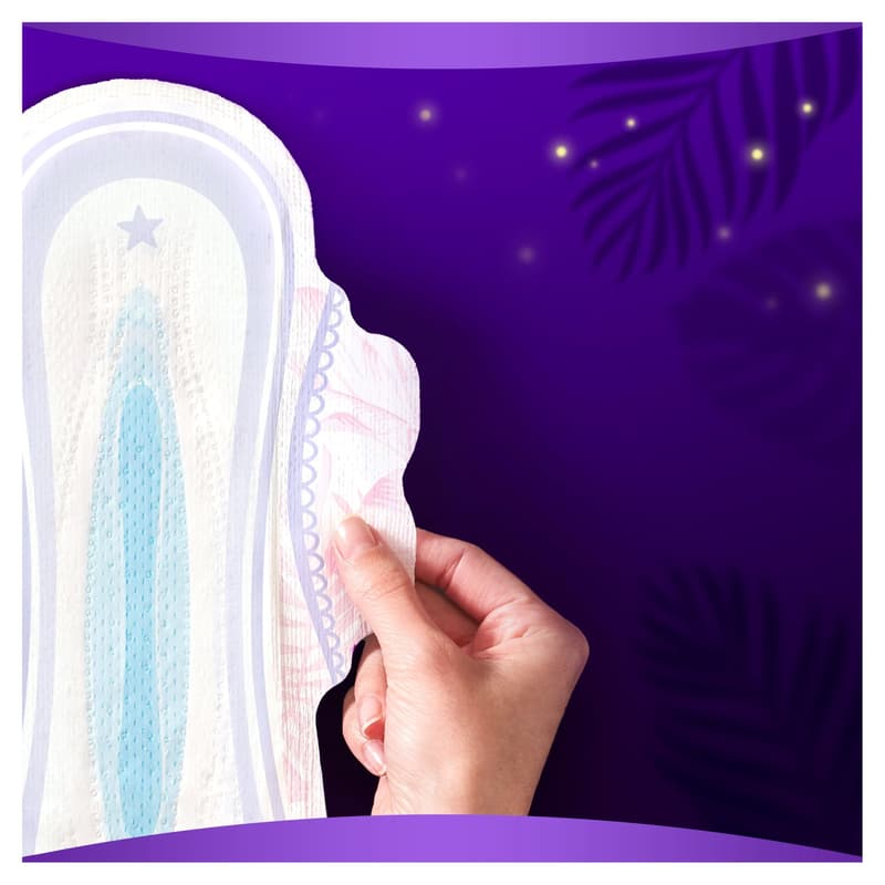 Always Platinum Secure Night (Size 4) Sanitary Towels With Wings 10 Pads