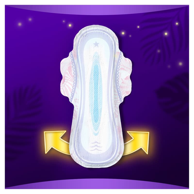 Always Platinum Secure Night (Size 4) Sanitary Towels With Wings 10 Pads