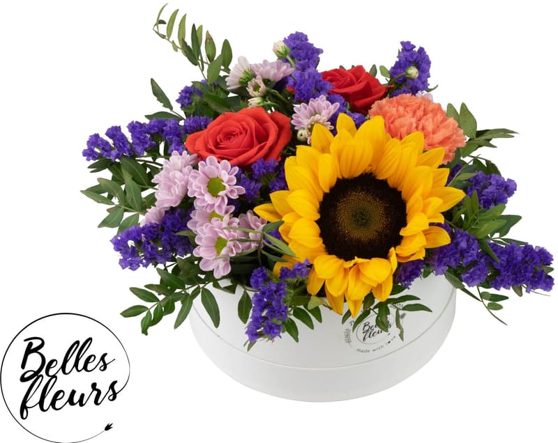 Belles Fleurs Květinový box "Slunečnice"