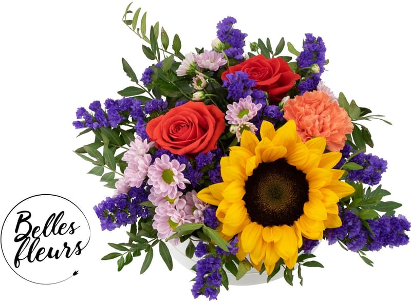 Belles Fleurs Květinový box "Slunečnice"