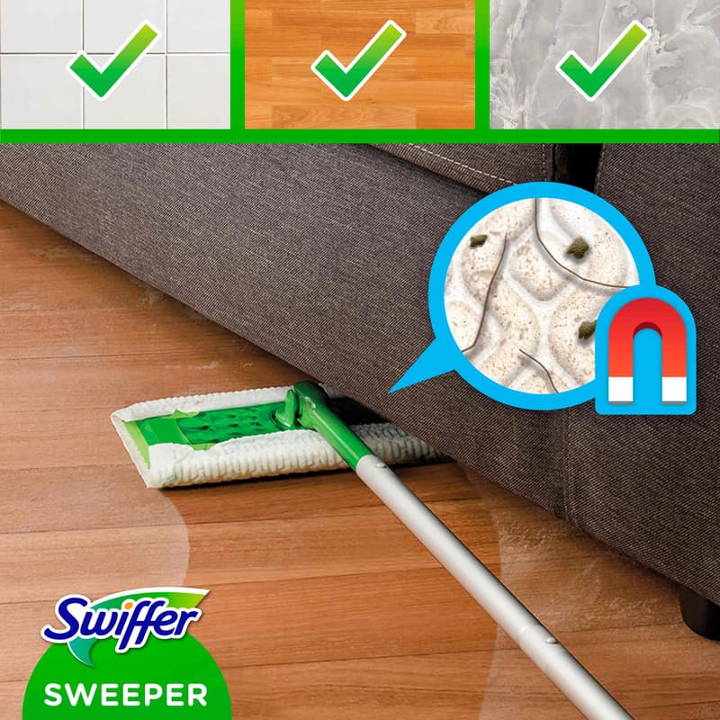 Swiffer Mop + 3 mokré a 8 suchých náhrad