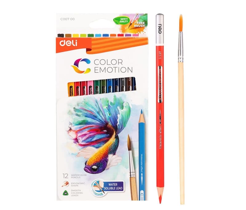 Deli Color Emotion aquarelové pastelky set