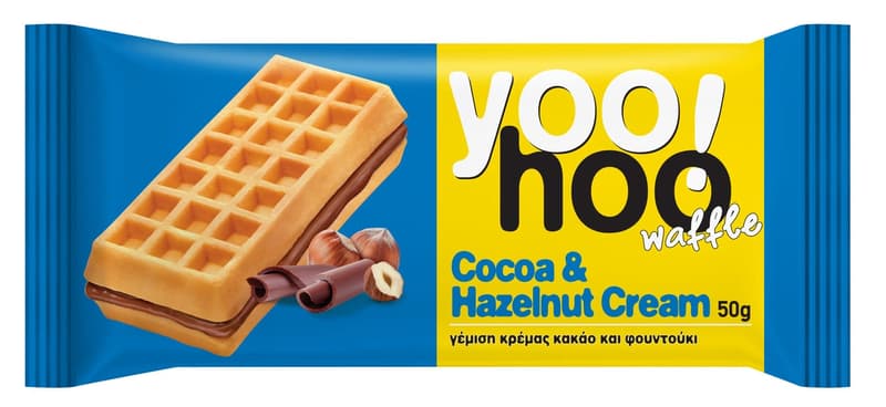 Yoohoo! Waffle with cocoa hazelnut cream