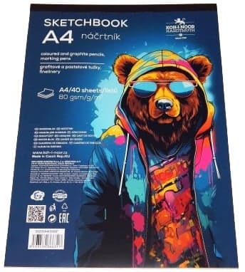 Koh-i-noor Sketchbook A4, 40 sheets