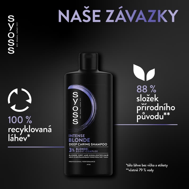Syoss Intense Blonde šampon pro blond vlasy