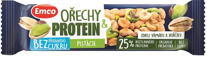 Emco Walnut bar and pistachio protein