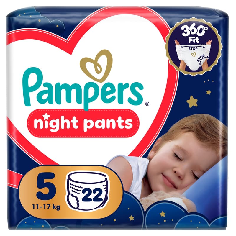 Pampers Night Pants Size 5 (12–17 kg)