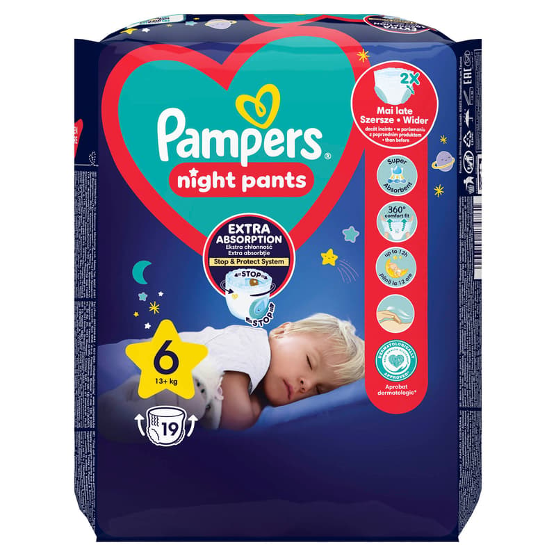 Pampers Night Pants Size 6 (13+ kg)