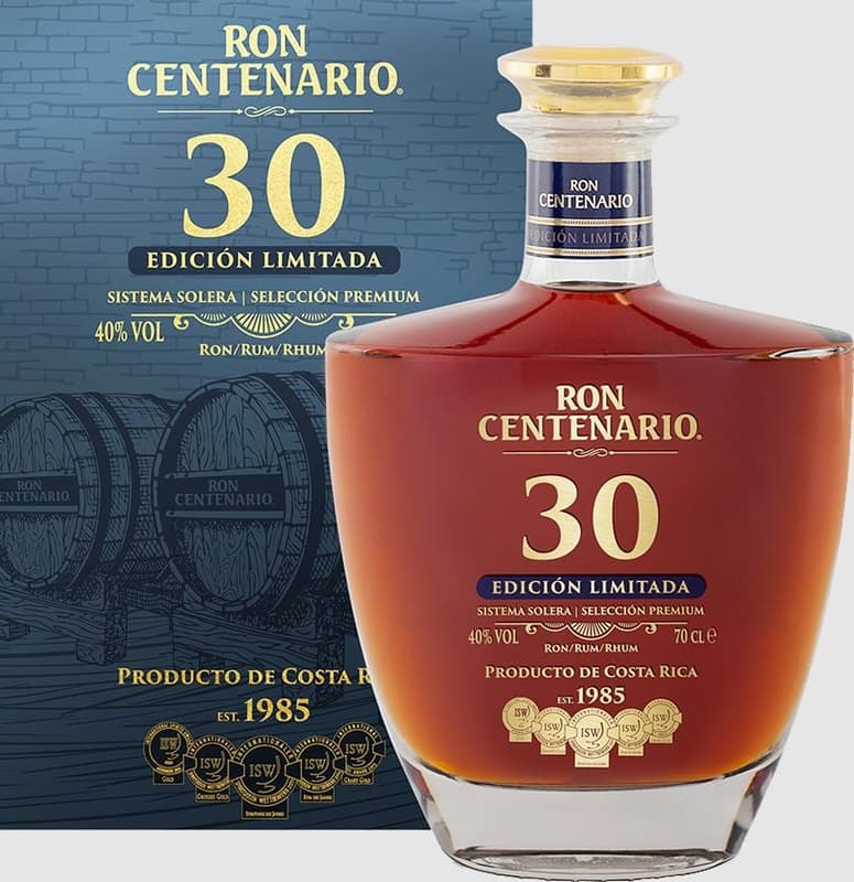 Centenario 30 YO rum 40% obj. box