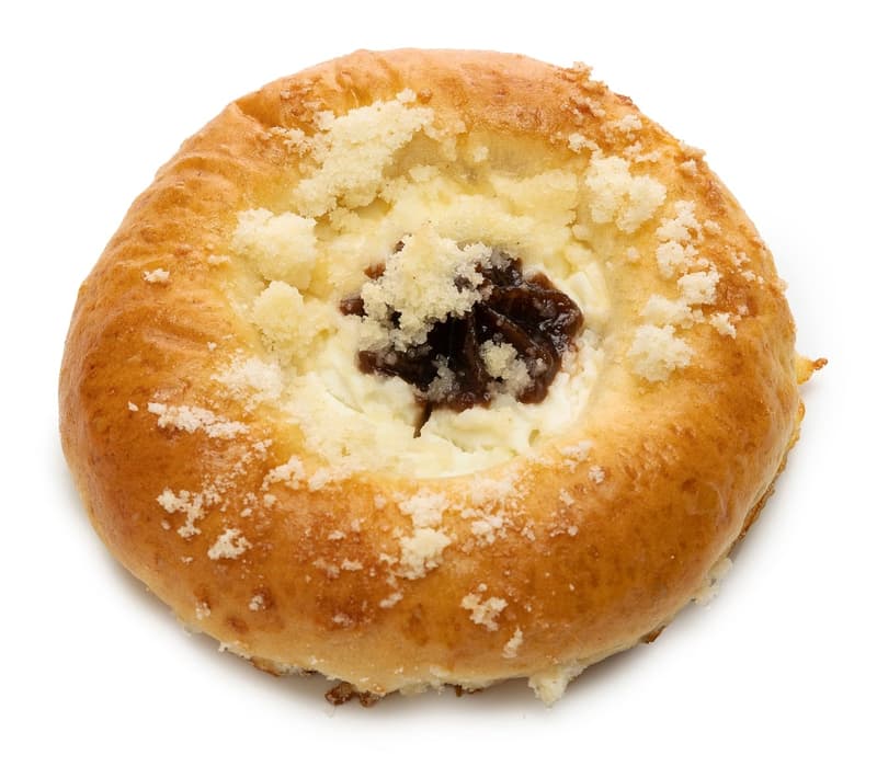 Moravský koláč tvaroh, povidla s máslovou žmolenkou