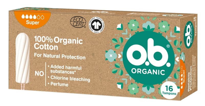 o.b. Tampony Organic Super