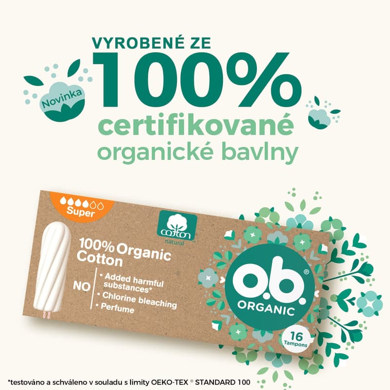 o.b. Tampony Organic Super