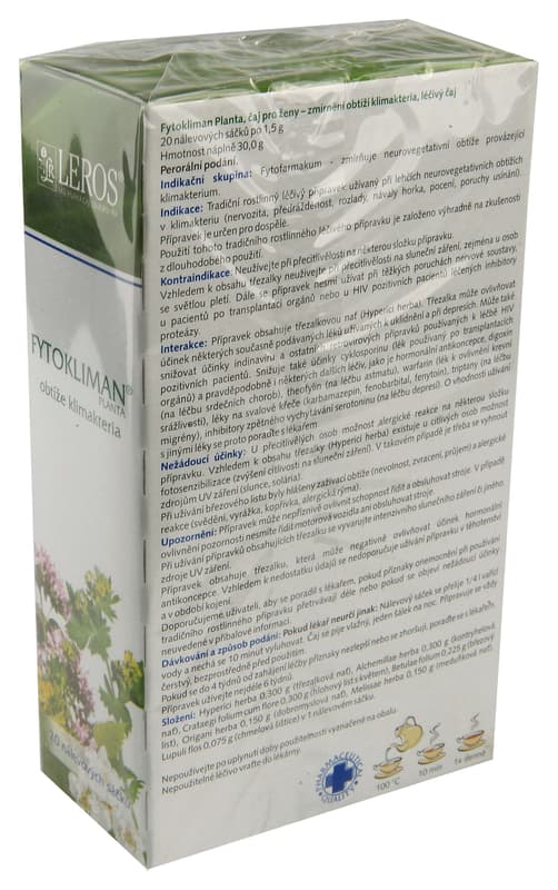 FYTOKLIMAN PLANTA léčivý čaj 20
