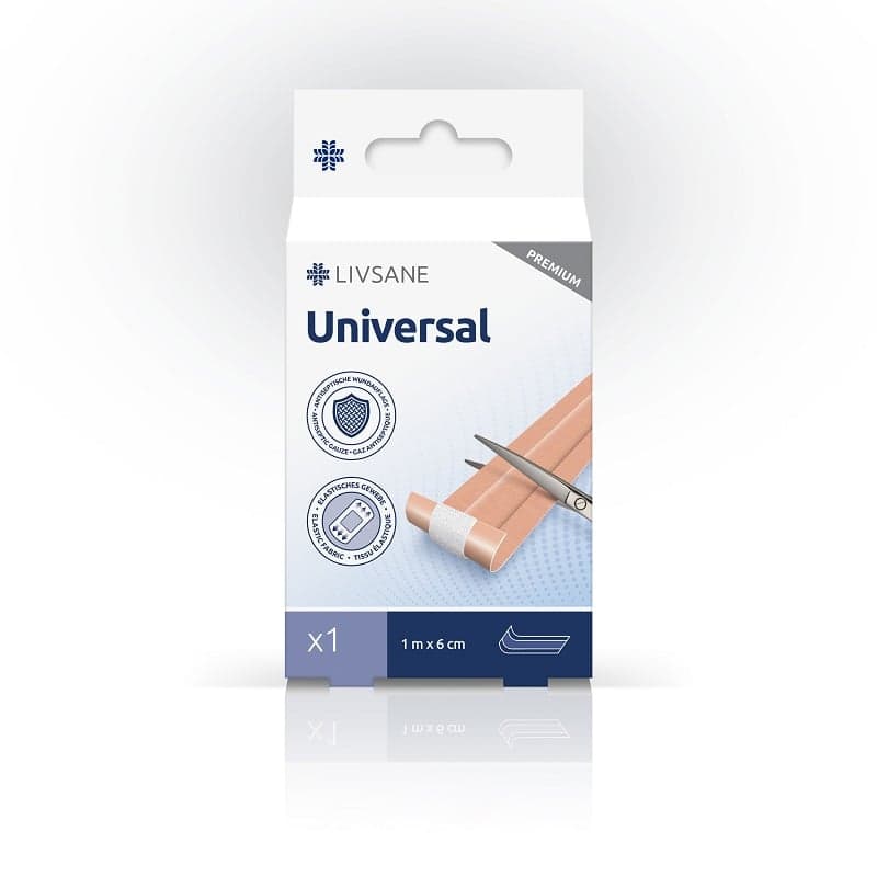 LIVSANE Univerzální náplast 6cmx1m 1ks