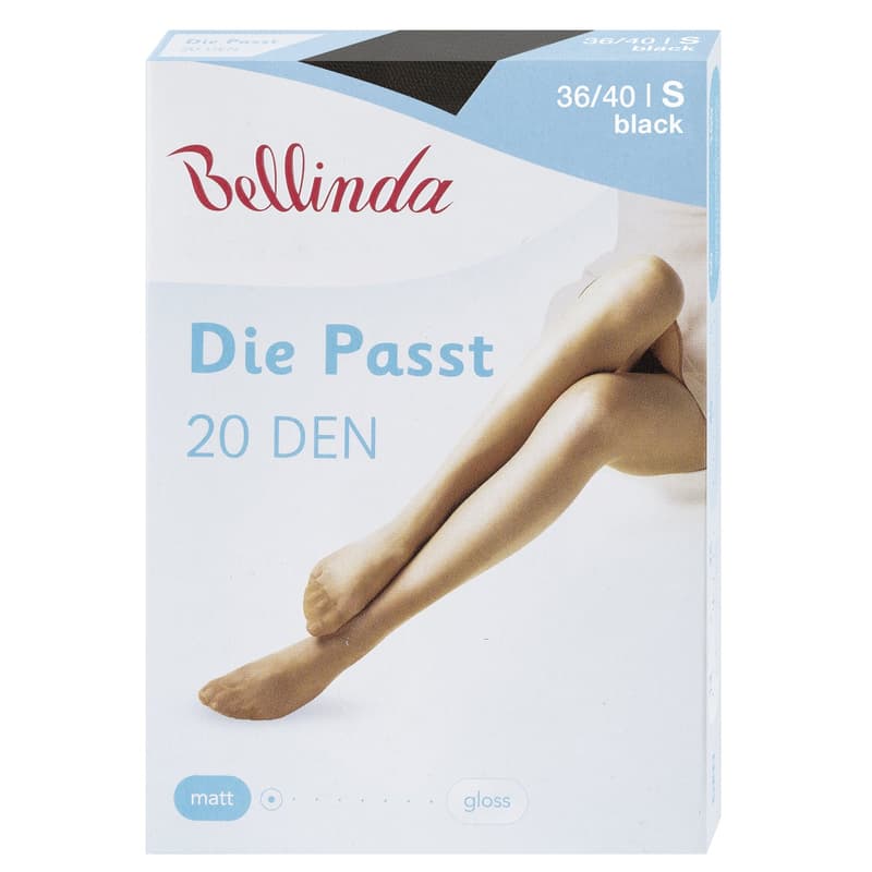 Bellinda Punčochové kalhoty DIE PASST 20 DEN, černé, vel. S