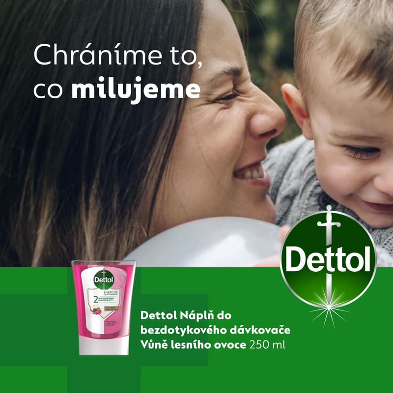 Dettol Náhradní náplň do bezdotykového dávkovače lesní ovoce