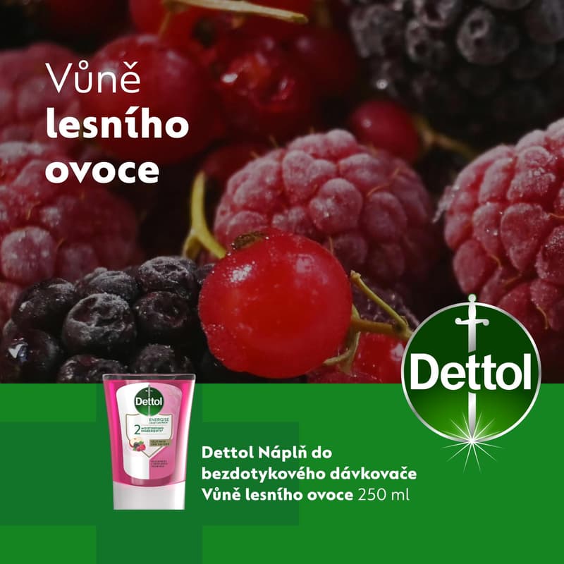 Dettol Náhradní náplň do bezdotykového dávkovače lesní ovoce