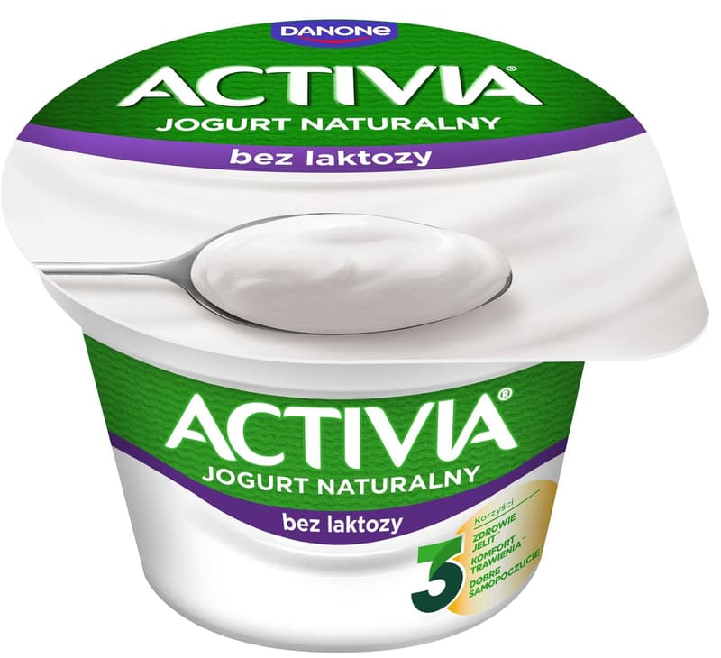 Danone Activia Probiotic white yogurt without lactose 