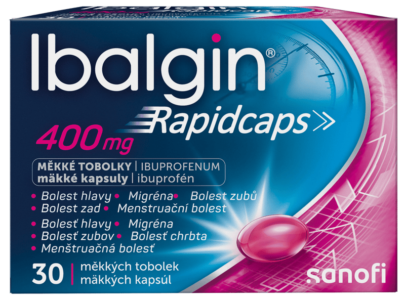 IBALGIN RAPIDCAPS 400MG Měkká tobolka 30