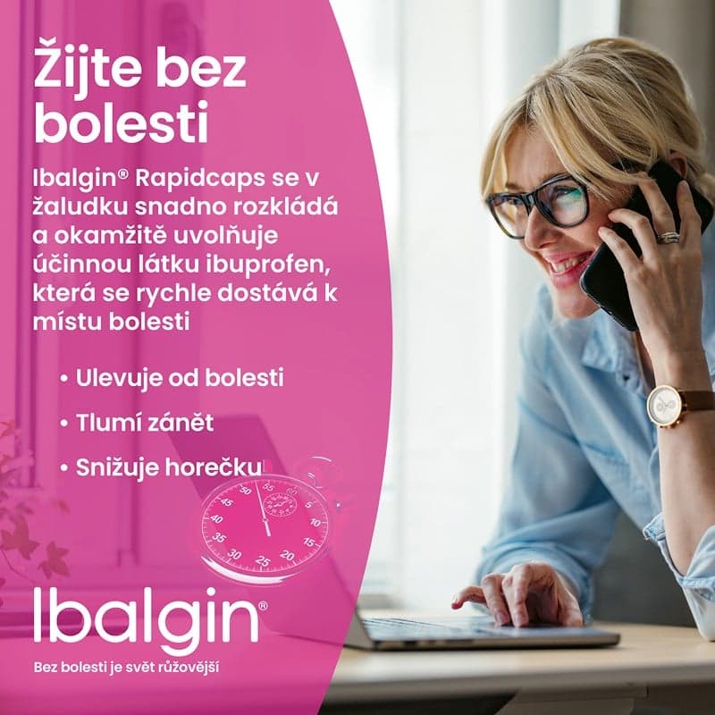 IBALGIN RAPIDCAPS 400MG Měkká tobolka 30