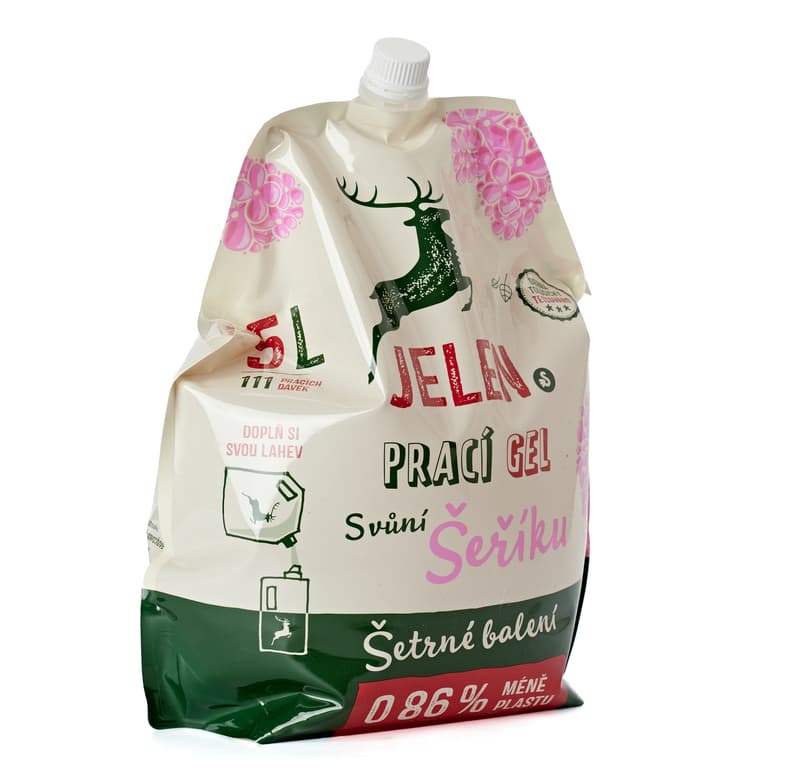 Jelen Prací gel s vůní šeříku - náhradní náplň (5l)