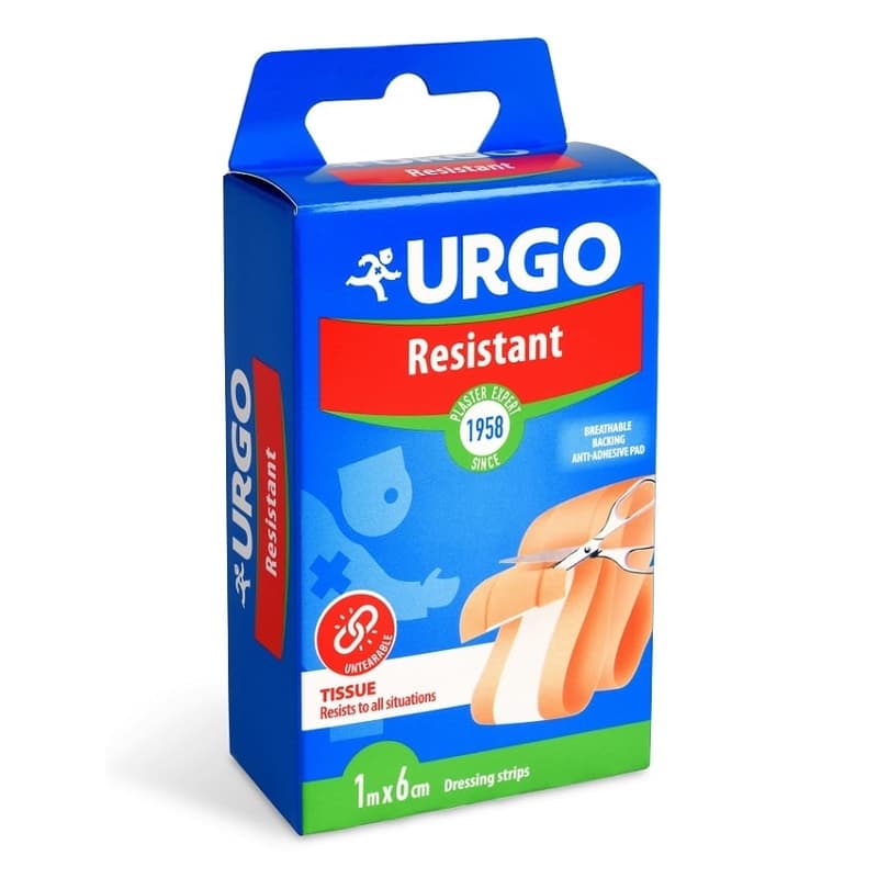 URGO RESISTANT Resistant patch 1mx6cm NEW