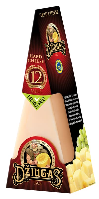 Džiugas Mild Hard cheese, ripened 12 months
