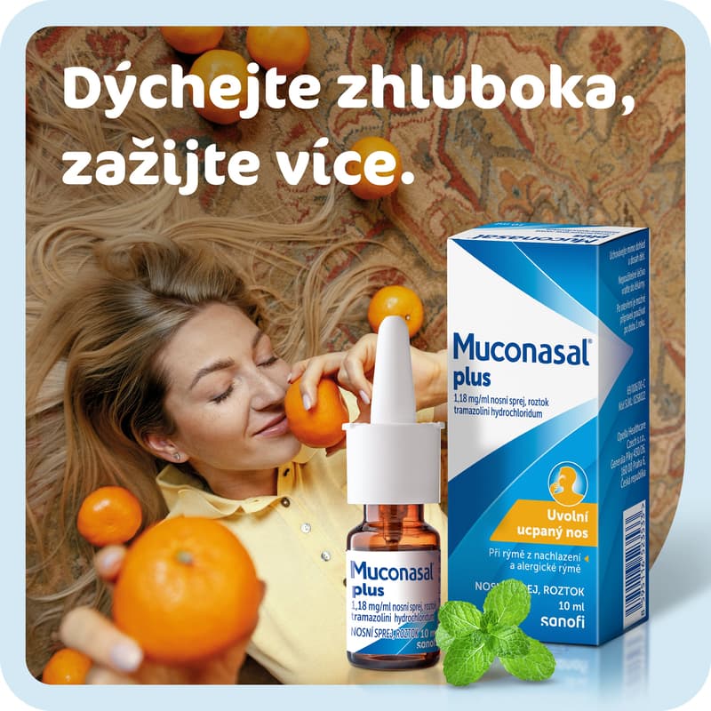 MUCONASAL PLUS 1,18MG/ML Nosní sprej, roztok 1X10ML