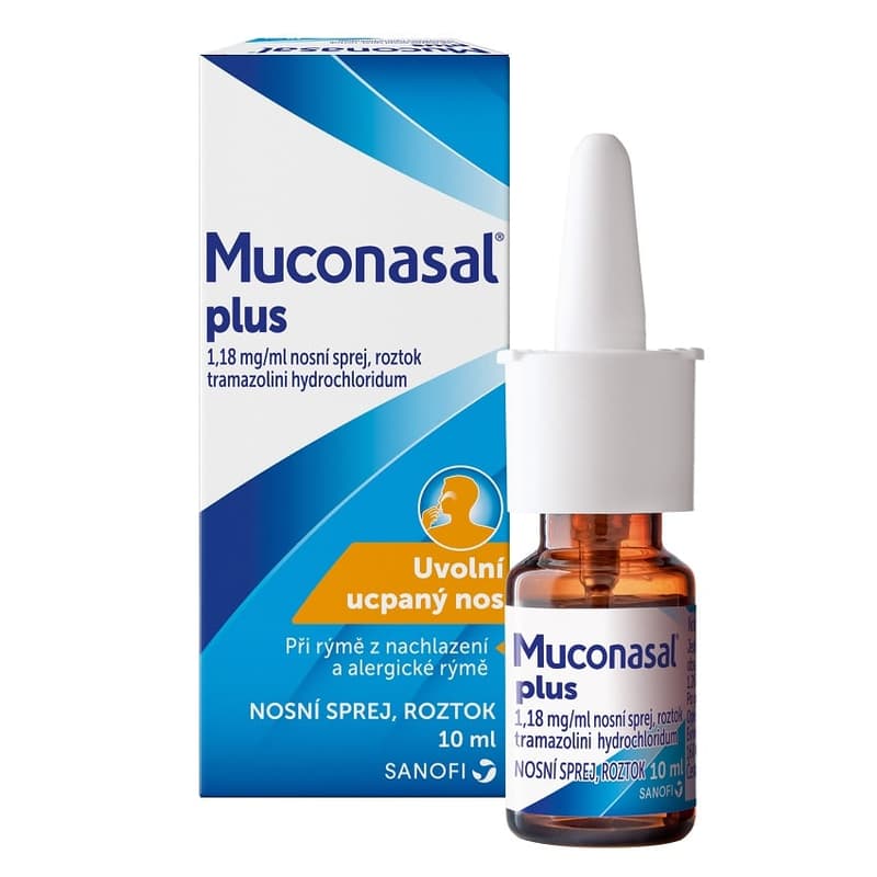 MUCONASAL PLUS 1,18MG/ML NAS SPR SOL 1X10ML