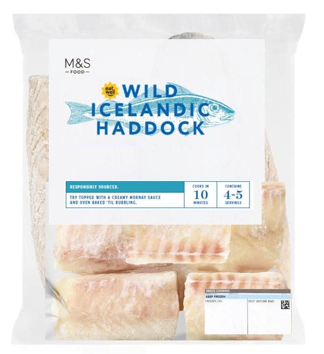 Marks & Spencer Filety z islandské tresky jednoskvrnné s ledovou glazurou