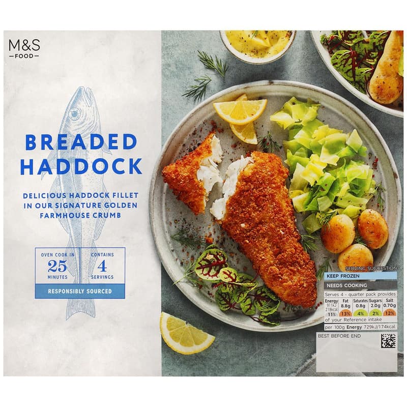 Marks & Spencer Breaded Haddock Fillets