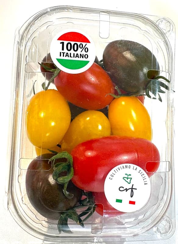 Rajčata oválná cherry datlová (oválná) – směs barev, vanička