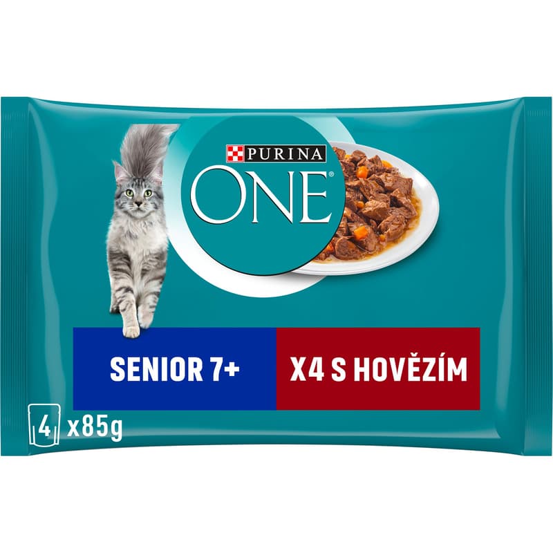 Purina ONE Senior 7+ mini bikes with beef and carrots in juice