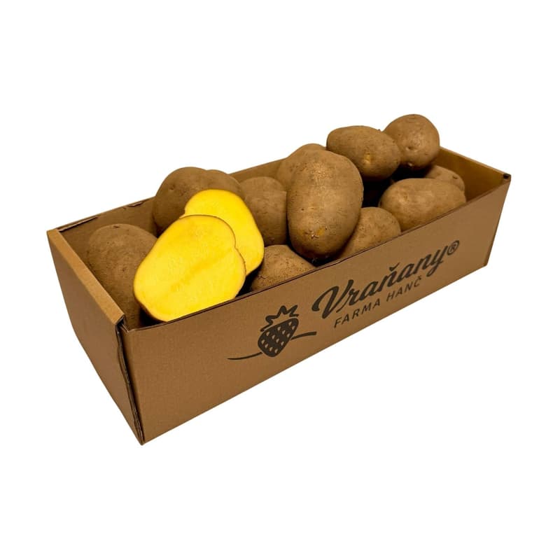 Farm potatoes unwashed (variety Marabel) - Jahodárna Vraňany, basket