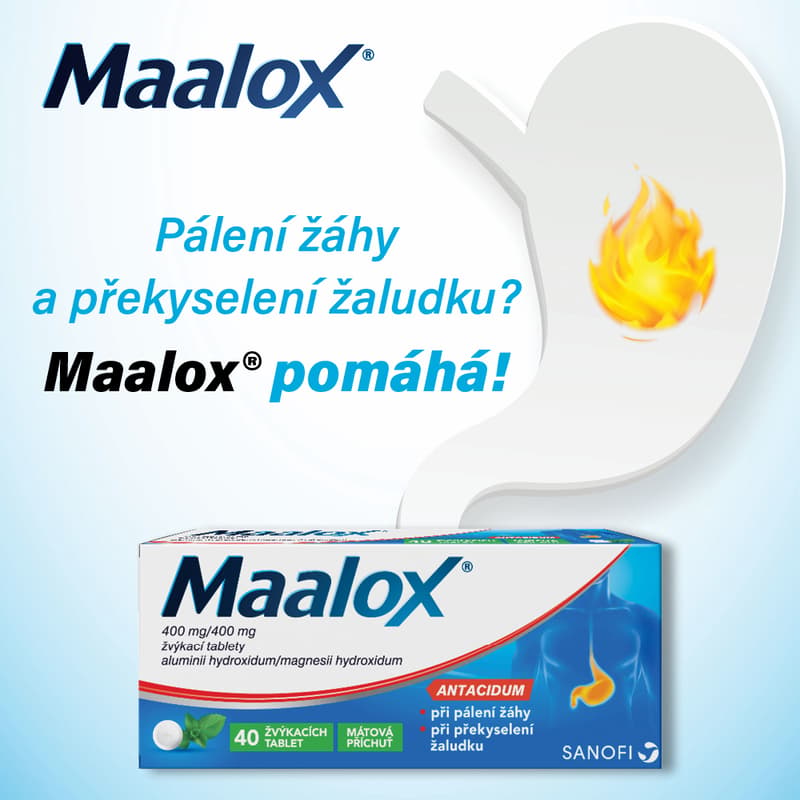 MAALOX 400MG/400MG chewable tablet 40