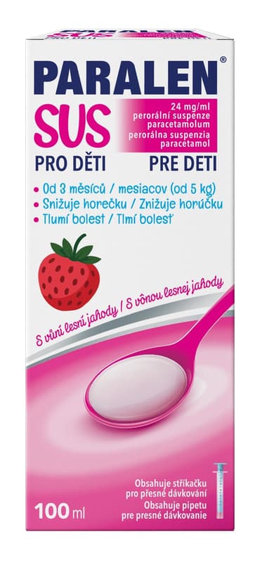 PARALEN SUS 24MG/ML Perorální suspenze 100ML