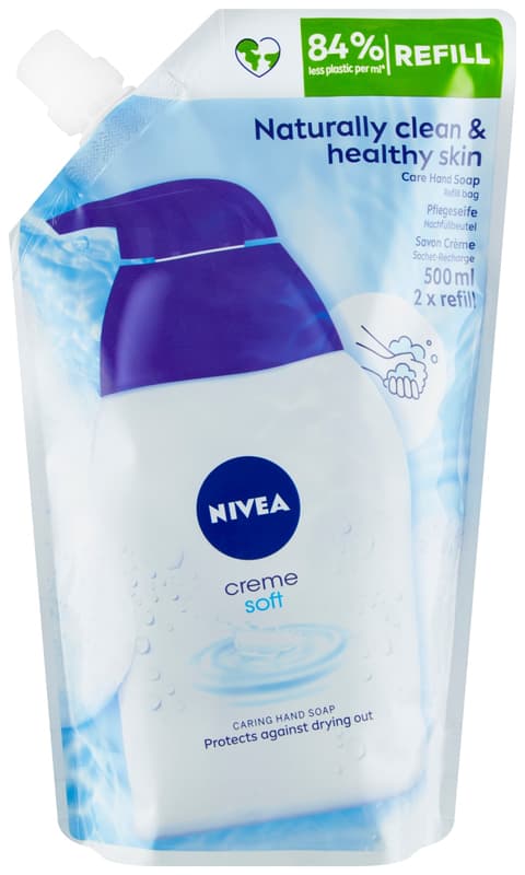 Nivea Creme soft tekuté mýdlo – náhradní náplň
