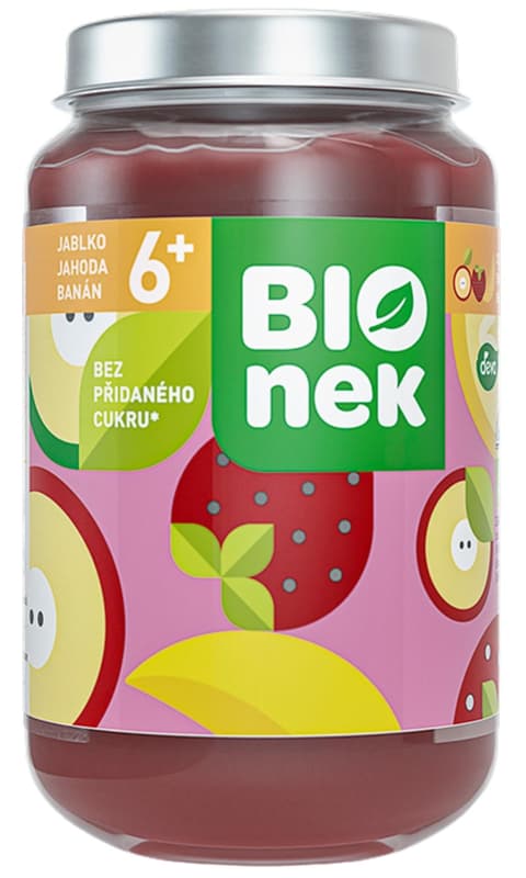 BIOnek Organic Baby Food Apple, Strawberry & Banana