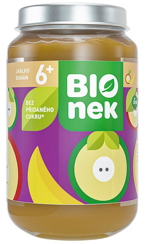 BIOnek BIO Ovocný příkrm jablko a banán
