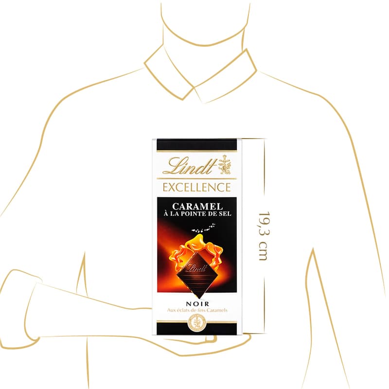 Lindt Chocolate EXCELLENCE dark with caramel and sea salt