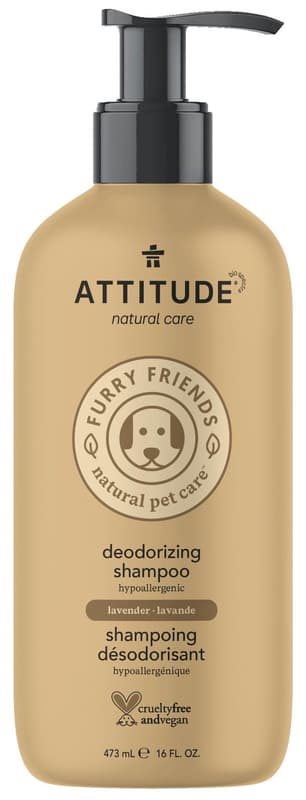 ATTITUDE Furry Friends Natural deodorizing shampoo for pets 