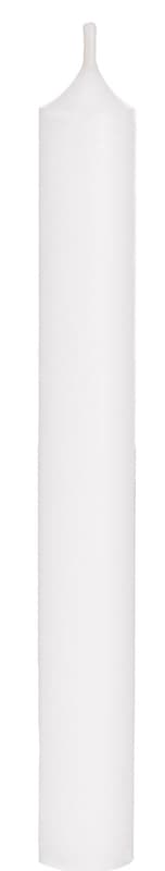 RAINBOW Dinner candle - white
