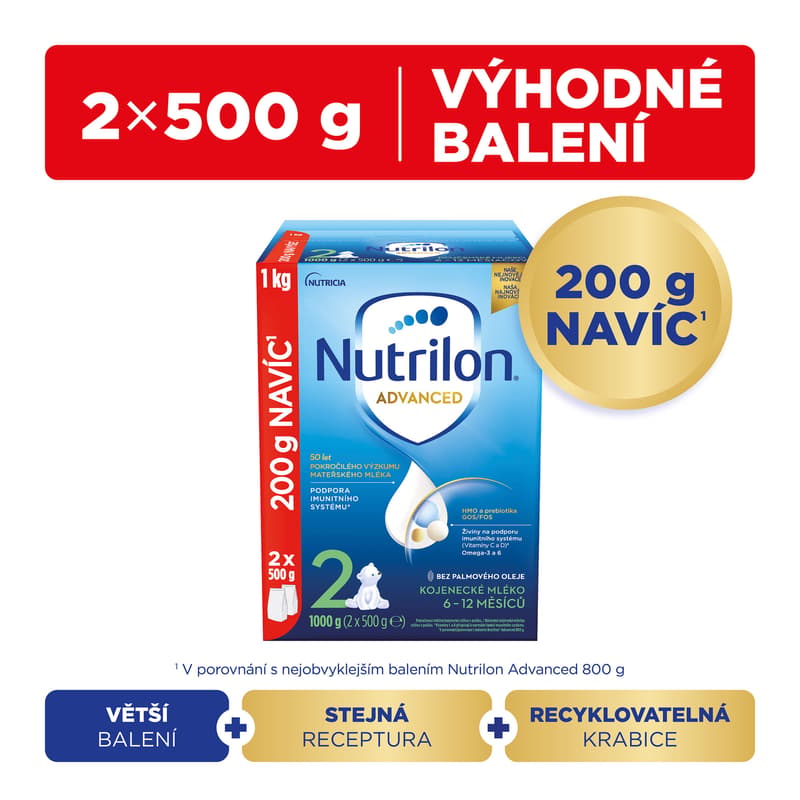 Nutrilon 2 Advanced Continuous Infant Milk 1 kg, 6+