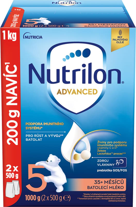 Nutrilon 5 Advanced toddler milk 1 kg, 35+